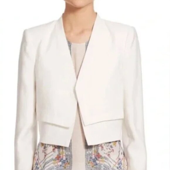 BCBGMaxAzria Jackets & Blazers - BCBGMaxazria Corey White Cropped Jacket NWT